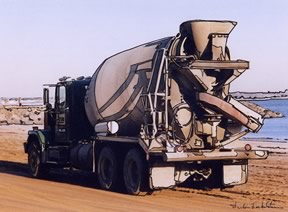 cement mixer full view